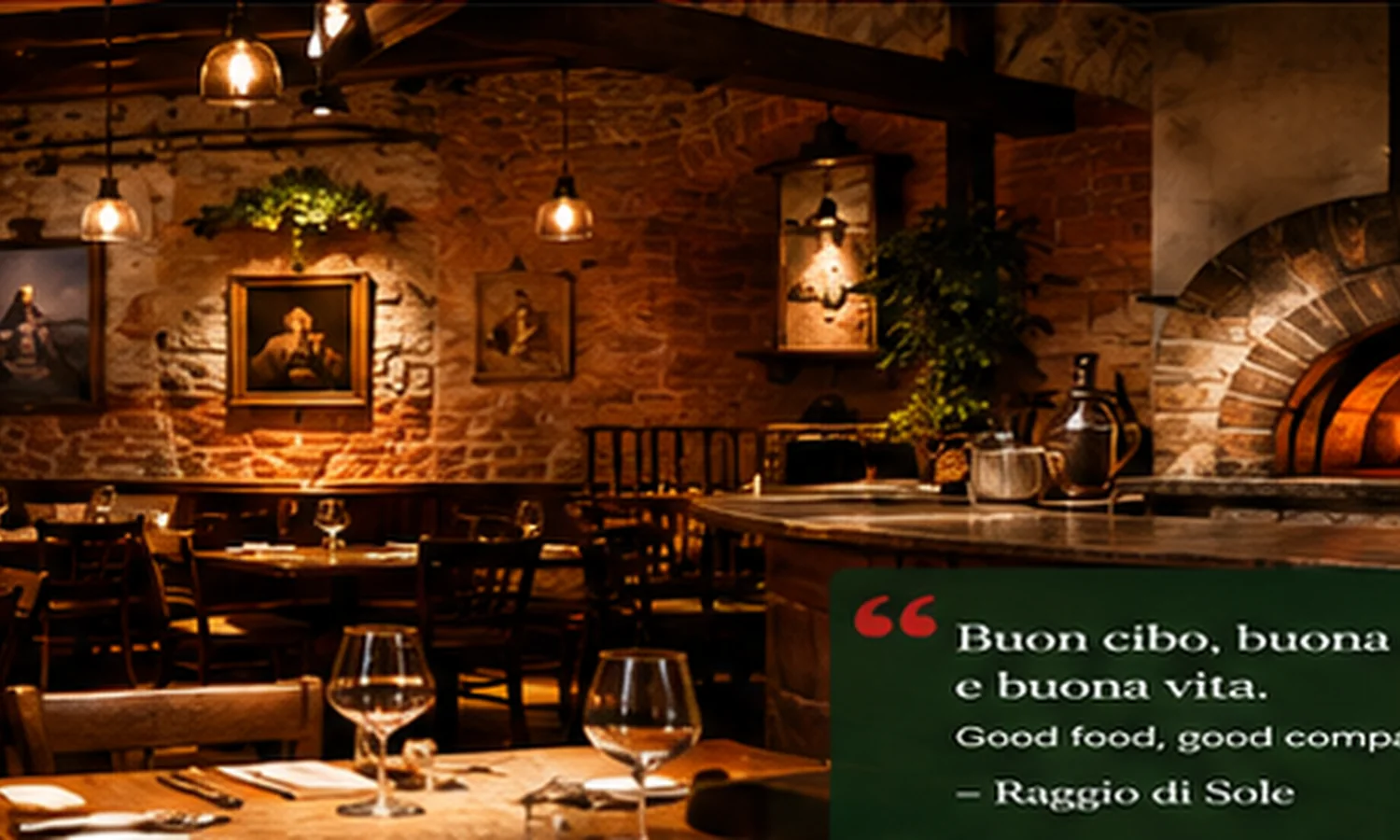 Italian restaurant interior