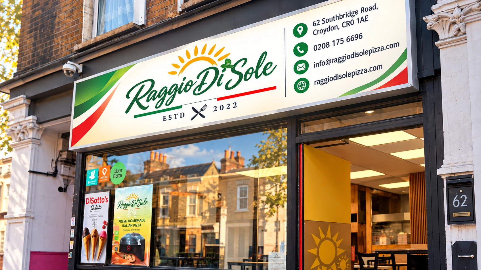 Raggio Di Sole restaurant exterior and sign